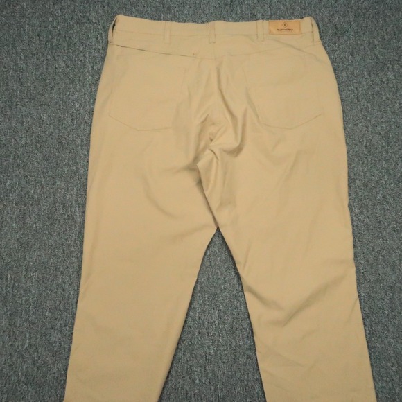 Bluffworks Pants Mens 38x28 Khaki Tan Ascender Regular Fit Chino Straight Travel - Picture 6 of 12